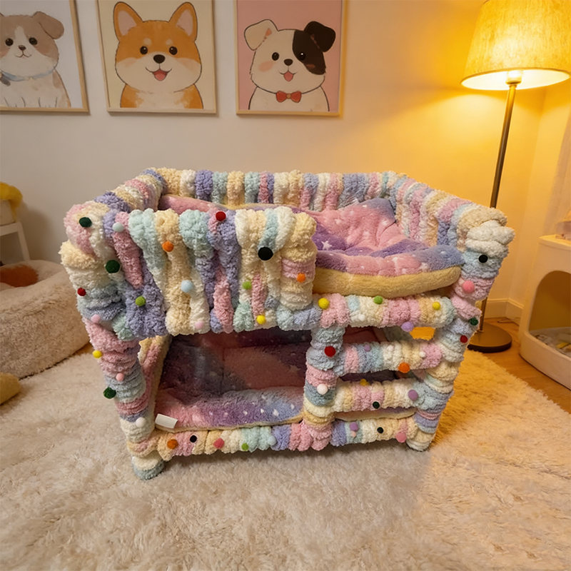 PVC管自制宠物单双层保暖便携易拆小狗猫咪夏冬通用宠物窝,宠物/宠物食品及用品,猫窝/屋/帐篷/沙发,淘宝优惠券,粉丝福利购,淘宝优惠卷