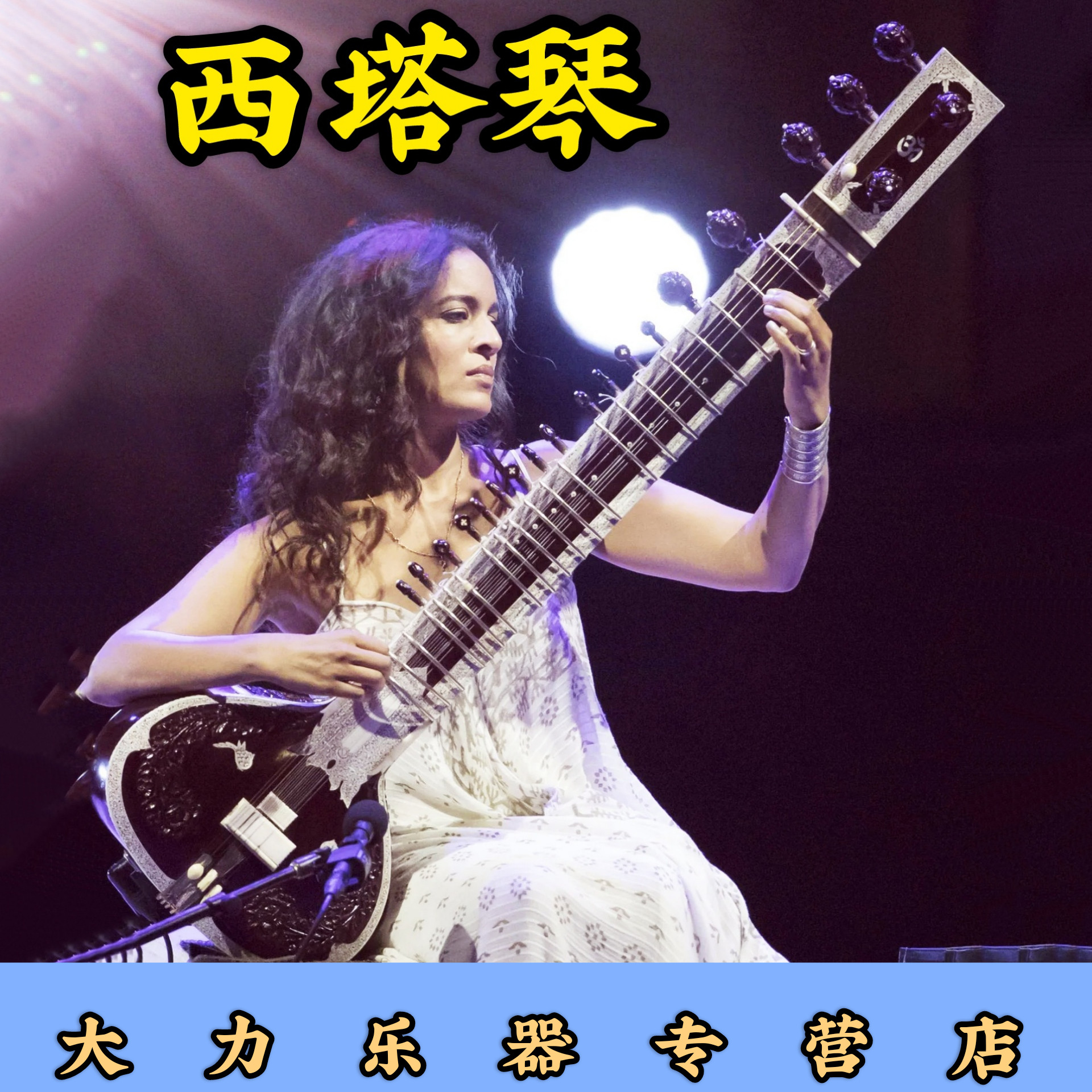 原装印度进口印西塔琴专业级演奏