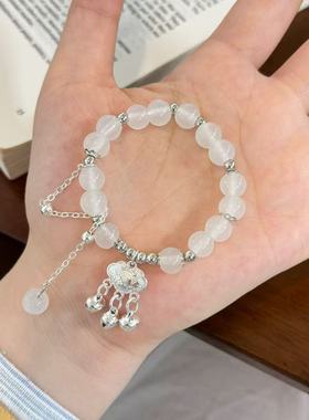 平安锁流苏手链手链小众设计感轻奢精致新中式手串学生闺蜜礼物