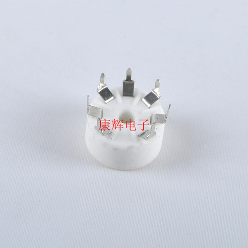 全新陶瓷小7脚电子管座 插座GZC7-Y-B PCB 用于 6J1 6X4 6Z4 等