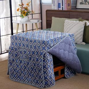 烤火被加厚烤火桌子罩套珊瑚绒加绒家用保暖桌罩电炉罩茶几桌布罩