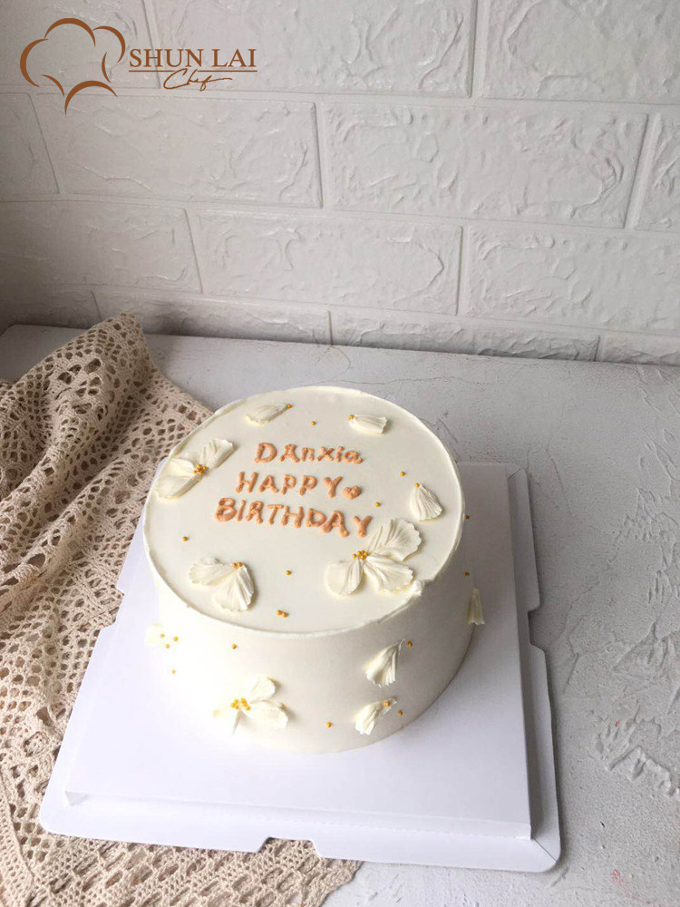 清新简单生日蛋糕母亲节女生生日蛋糕进口动物淡奶油广州同城配送