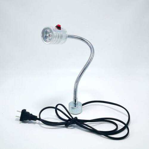 led机床工作灯强磁吸车床灯24V220V万向软管射灯木工多头灯配底座