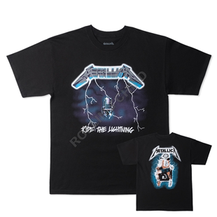 复古vintage现行版 正版 rl美式 T恤男 Metallica 重金属摇滚乐队短袖