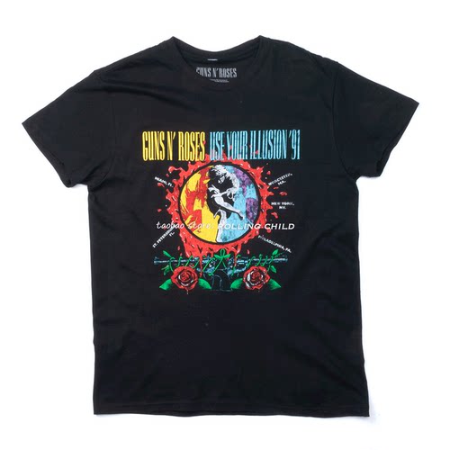 正版GunsNRoses短袖T恤现行版