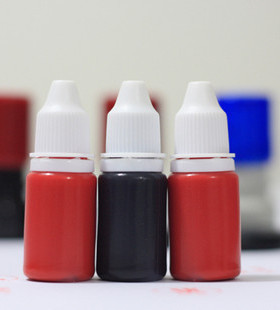 光敏印章专用特种印油12ml 德国进口彩蝶牌 红色 蓝色 黑色