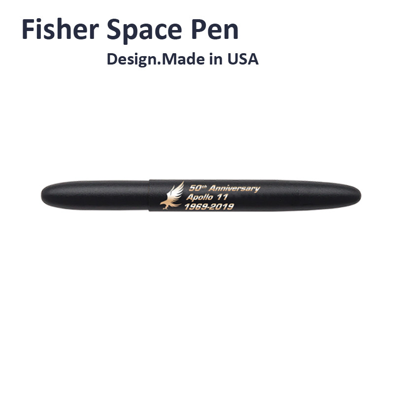 Fisher space pen阿波罗11特别版 50周年哑光黑色子弹飞梭太空笔