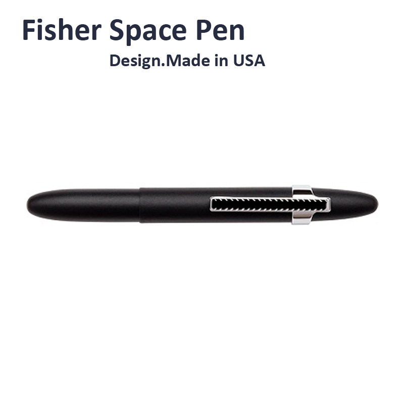 黑麦穗黑色太空笔款美国飞梭太空笔Fisher Space Pen进口圆珠笔