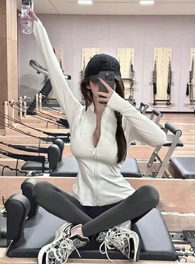 新品原厂瑜伽服外套define裸感运动外穿塑形夹克户外百搭健身上衣