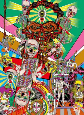 13.田名網敬一 Raul Urias插画大师 怪诞前卫灵感素材