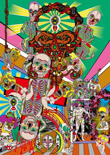 13.田名網敬一 Raul Urias插画大师 怪诞前卫灵感素材