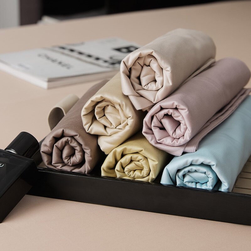 高级感100s纯棉长绒棉枕套一对装纯棉四季高端酒店单人纯色枕头套