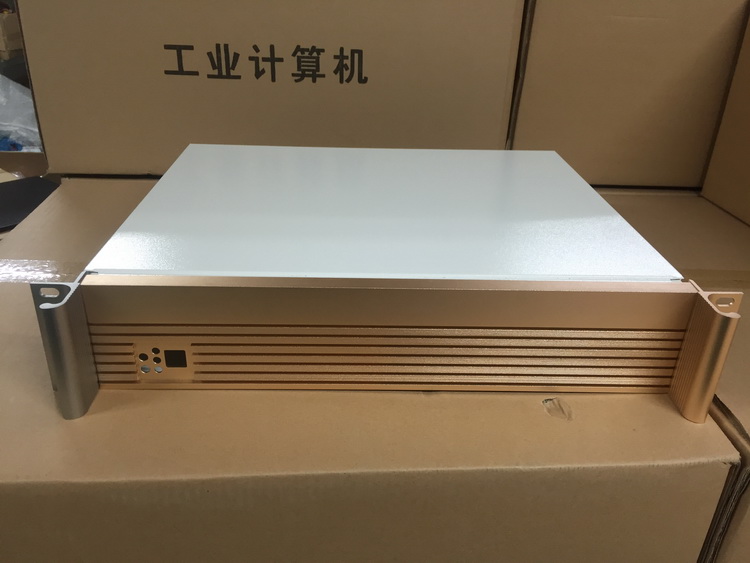2U机架式 铝面板机箱,银色,金色 蓝色等等色,接受定制 OEM机箱