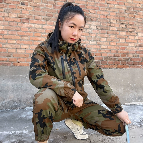 Весна и осень мужской эластичный хлопок удобная камуфляжная одежда для мужчин и женщин в том же стиле сварщики на строительной площадке.