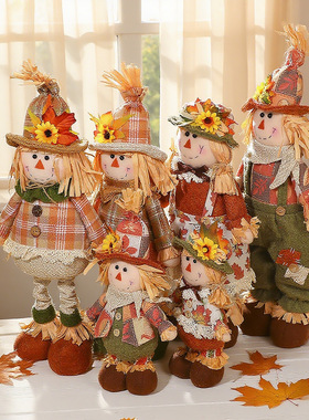 2025感恩节向日葵装饰公仔摆件