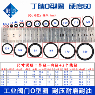 阀门O圈密封圈气阀通用耐高压胶圈密封圈丁晴O型圈耐磨小皮圈 包邮