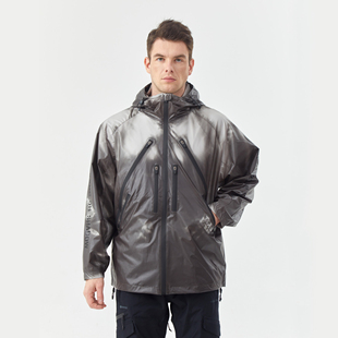 SHADOW 感温变色连帽夹克外套防泼水热敏感应冲锋衣 DOWN RAIN