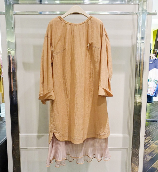 网纱淑女流苏挂件百褶裙