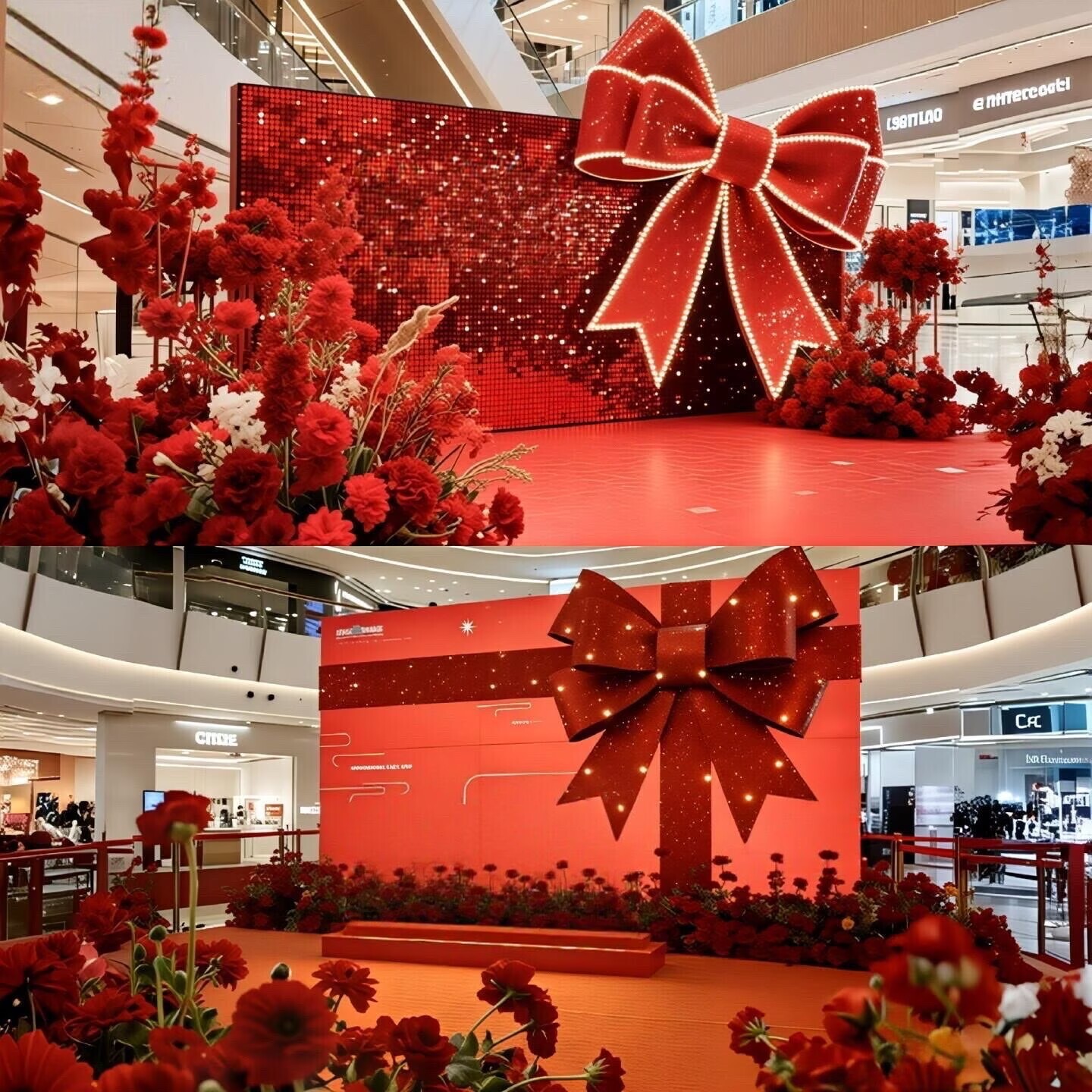 2026新年装饰品蝴蝶结静电膜贴