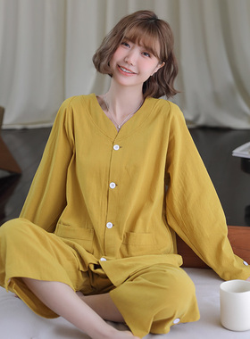 艾灸服女款纯棉袖开前后开扣裤子侧开扣按摩理疗针灸服刮痧专用服