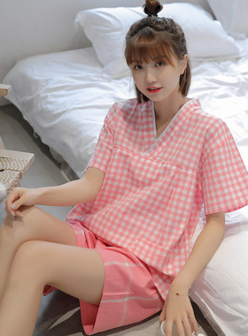 新款汗蒸服女款纯棉高档大码定制加肥可爱女童亲子装睡衣桑拿浴服