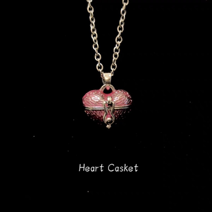 项链 Casket 哥特 亚文化 小众设计 Vintage古着 y2k Heart