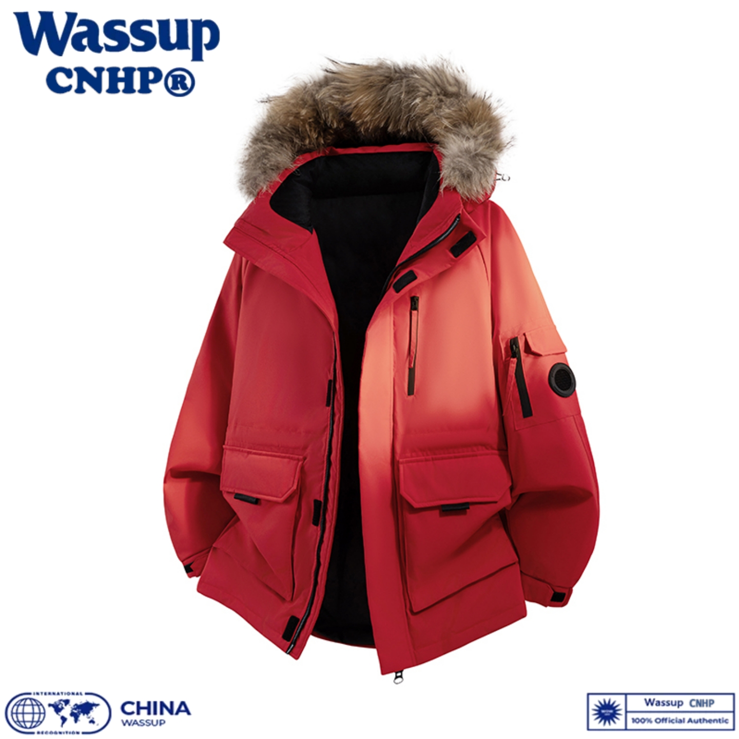 冬季时尚新款羽绒服男宽松情侣