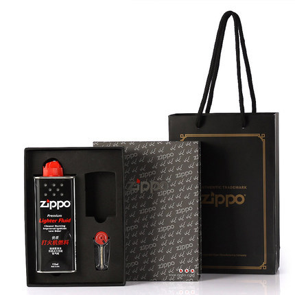 zppoÕýÆ·»ð»úÓÍÀñºÐÌײÍ(СÓÍ+»ðʯ+ÀñºÐ+Àñ´ü)zippo´ò»ð»úÓÍȼÁÏ