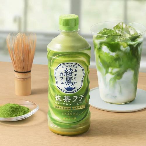 日本可口可乐绫鹰柠檬抹茶味饮料