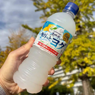 日本进口三得利Suntory柠檬酸奶味天然水瓶装纯净水矿泉水540ml
