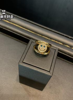 eyefunny金钻蓝眼笑脸字母太阳花
