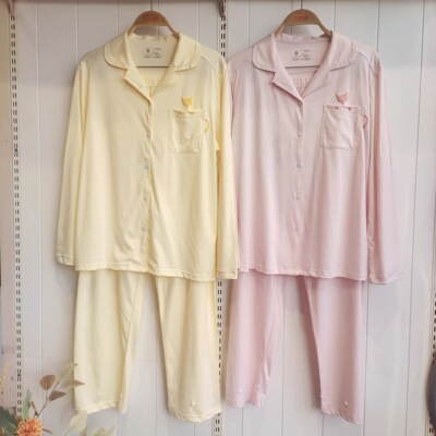 香蜜闺秀26103047国香女士家居服甜美棉质长袖长裤套装舒舒透气款