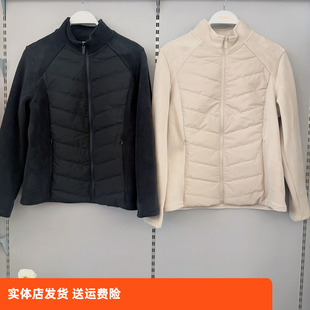 防寒鸭毛绒圆领外套保暖舒适百搭款 香蜜闺秀25427012女士冬季 新款