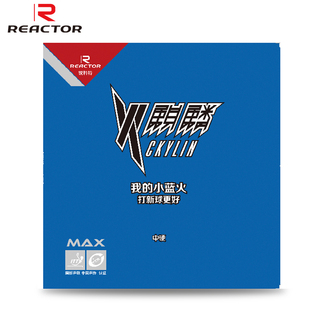 正品瑞科特火麒麟小蓝火套胶乒乓球拍胶皮蓝海绵蛋糕海绵反手反胶