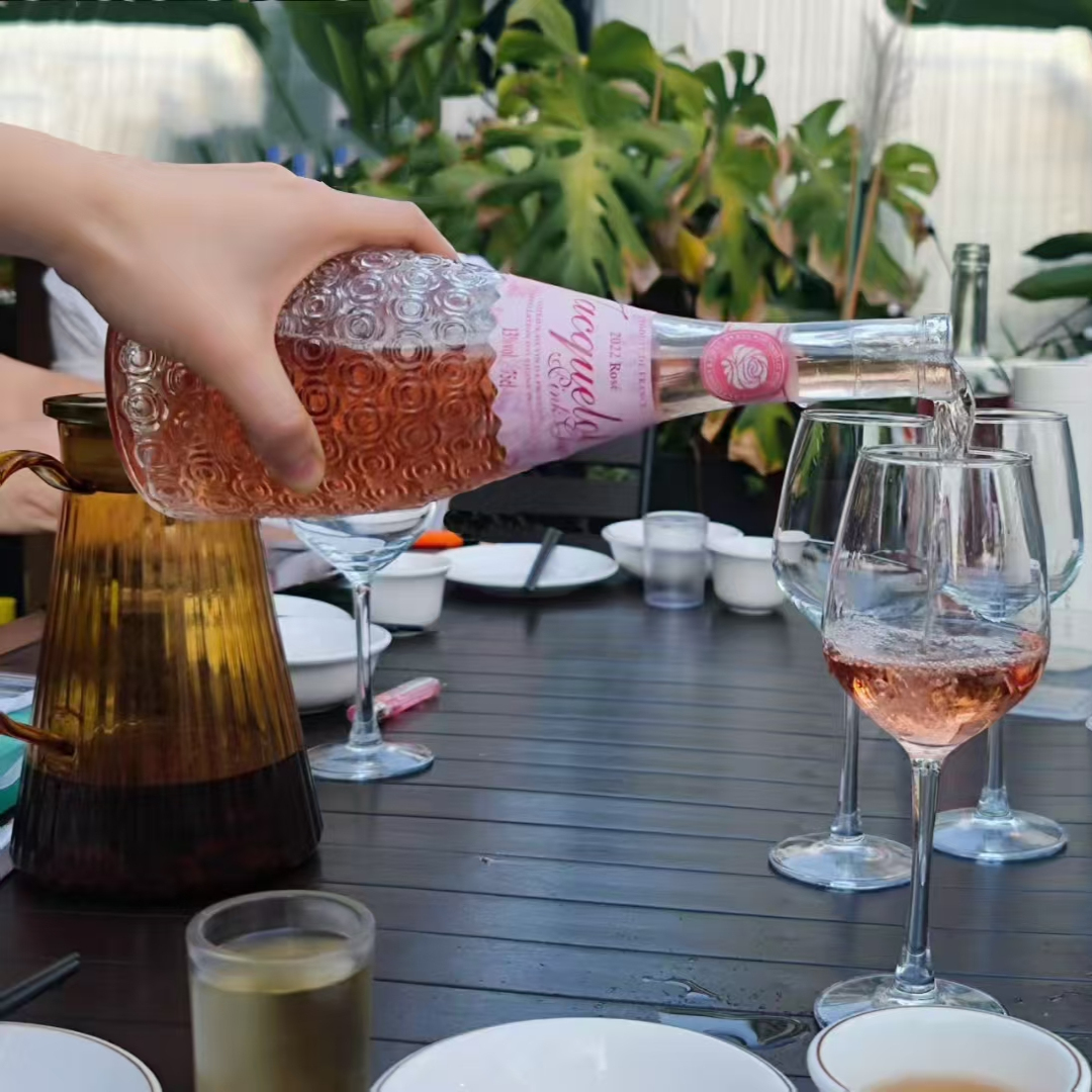 法国原瓶进口杰凯罗13度粉魅桃红葡萄酒商务酒聚餐酒宴请酒送礼酒