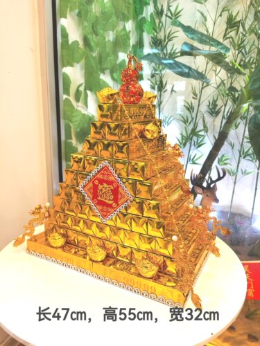 金山银山手工材料包半成品金龙聚财守财三七五七清明祈福不含工具