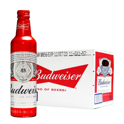 进口Budweiser百威铝罐旋盖啤酒