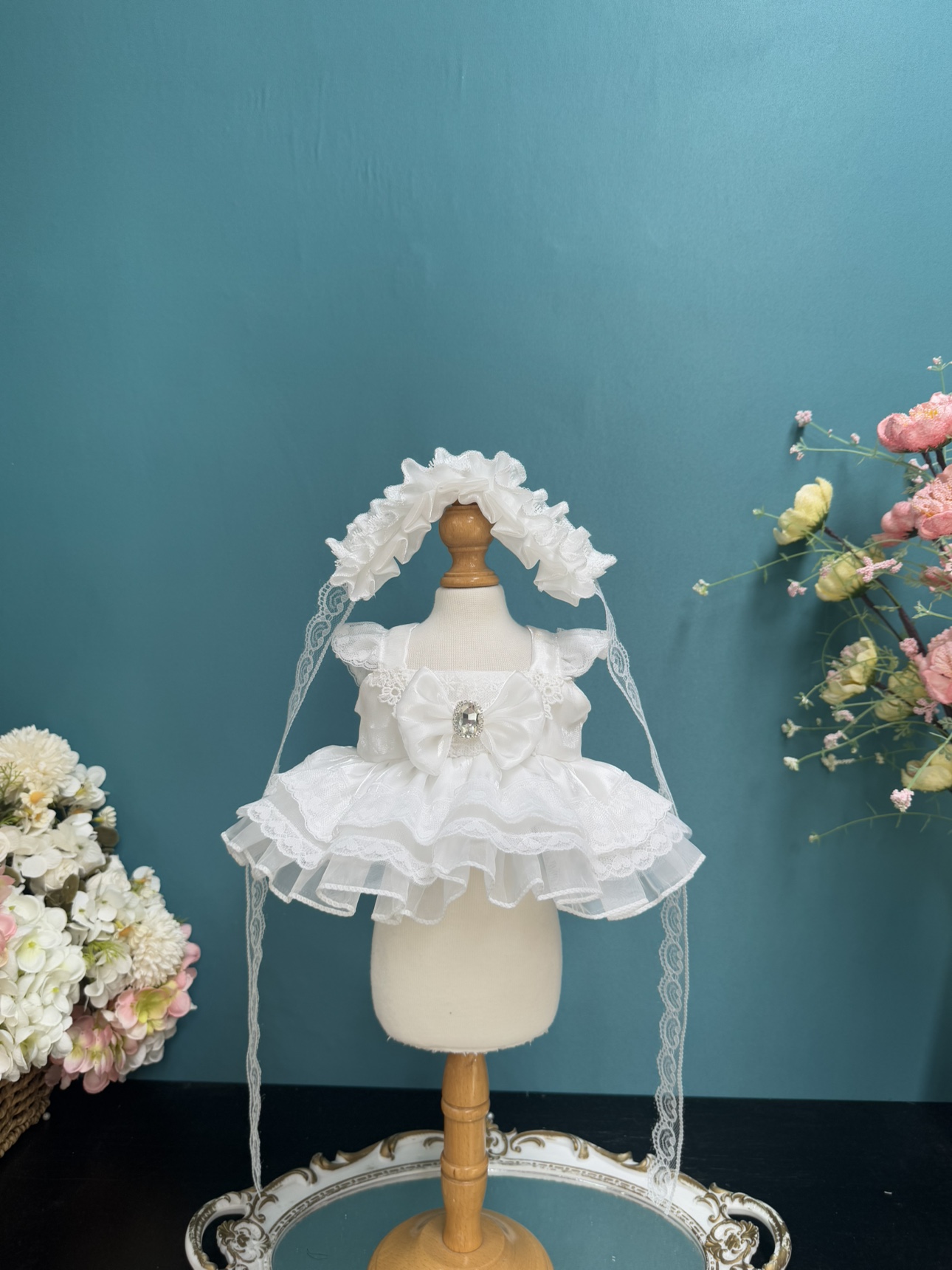 原创手工星黛露玲娜贝儿公主礼服饼饼莉娜熊裙子40cm棉花娃娃衣服