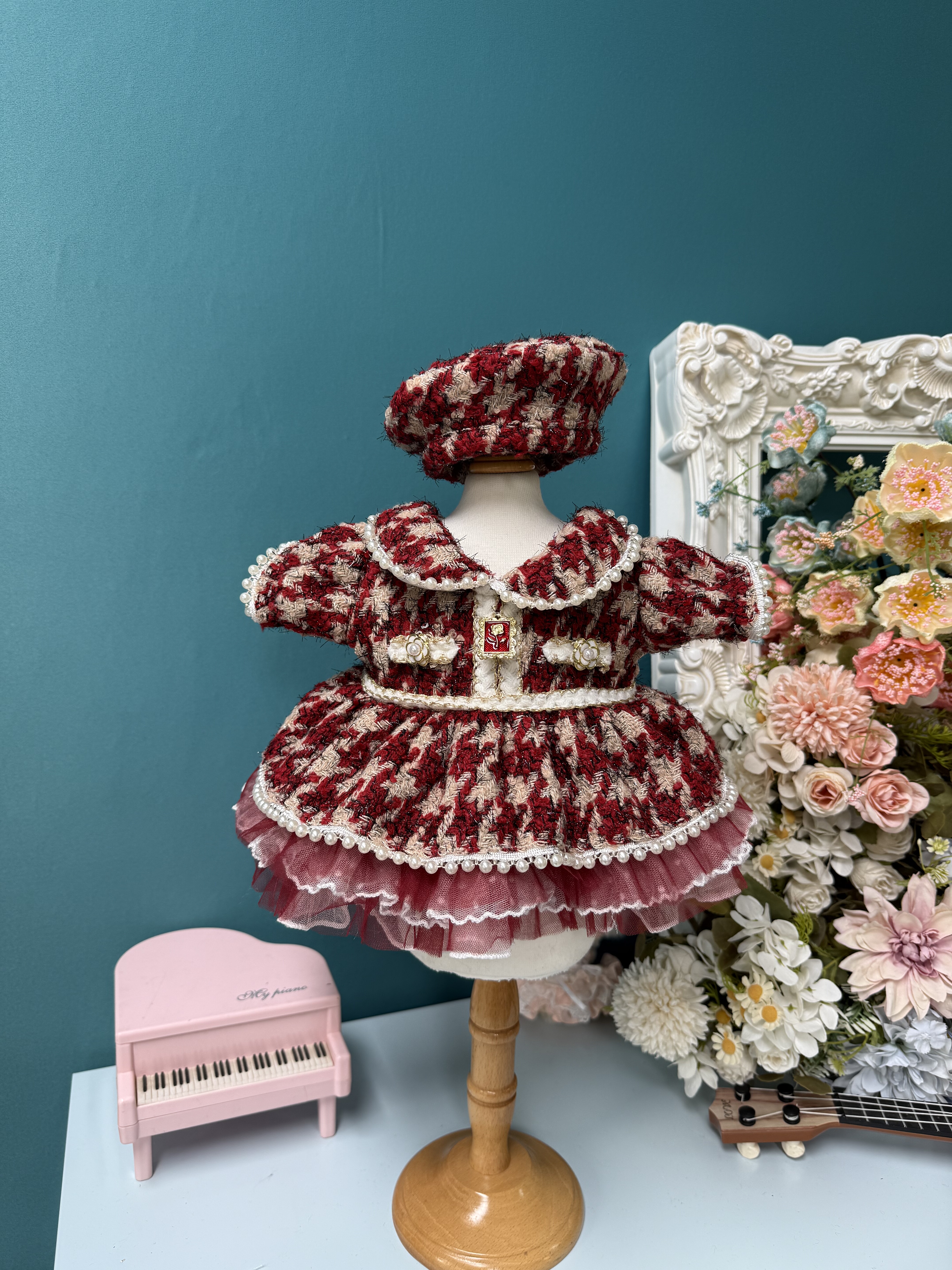 DANI高定手工韩风20cm棉花娃娃衣服玲娜贝儿着替莉娜熊大头福衣服