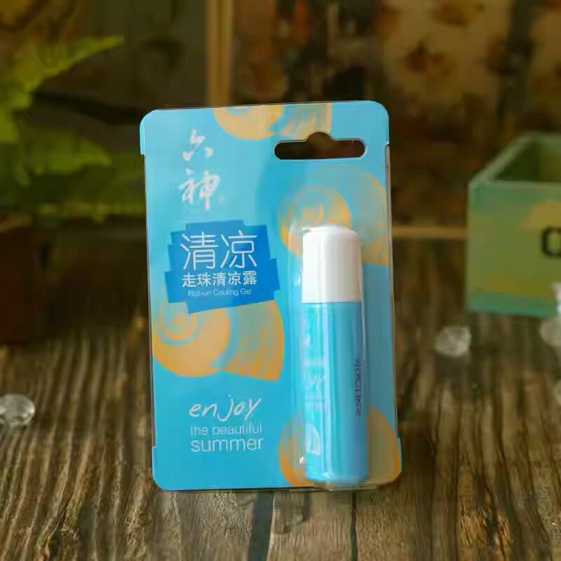 正品便携清凉滚珠精露六神