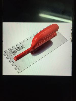 德高瓷砖胶专用工具 齿形刮板抹刀 不锈钢刮板 抹泥刀 粘结剂泥板