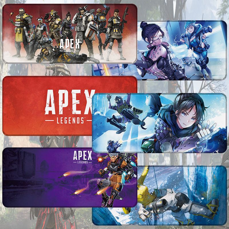 Apex英雄游戏鼠标垫加厚护腕日历电脑键盘垫大号办公锁边学生桌垫
