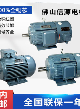 广东佛山信源电机厂YE3YE2YE4 卧式立式电动机三相异步马达全铜芯