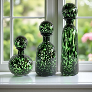 轻奢透明冰川玻璃花瓶