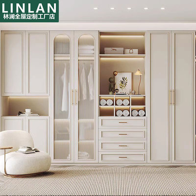 林澜工厂直营法式衣柜定制衣帽间