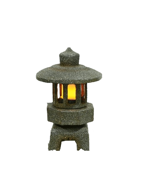 仿真庭院日式摆件石头树脂