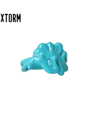 VIXTORM正品 口香糖铜戒指 珐琅工艺原创设计情侣款戒指Agra