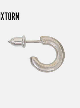 925纯银耳环 24/S原创设计师款 925银C形耳钉饰品Dou VIXTORM