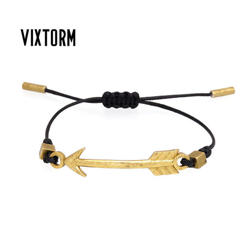箭头黄铜手工手链情侣VIXTORM