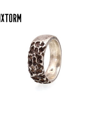 VIXTORM 925纯银戒指正品 厚重款Aerolite 暗黑原创设计师款个性